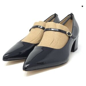Marc Fisher Black Patent Mary Jane Block Heels 6M